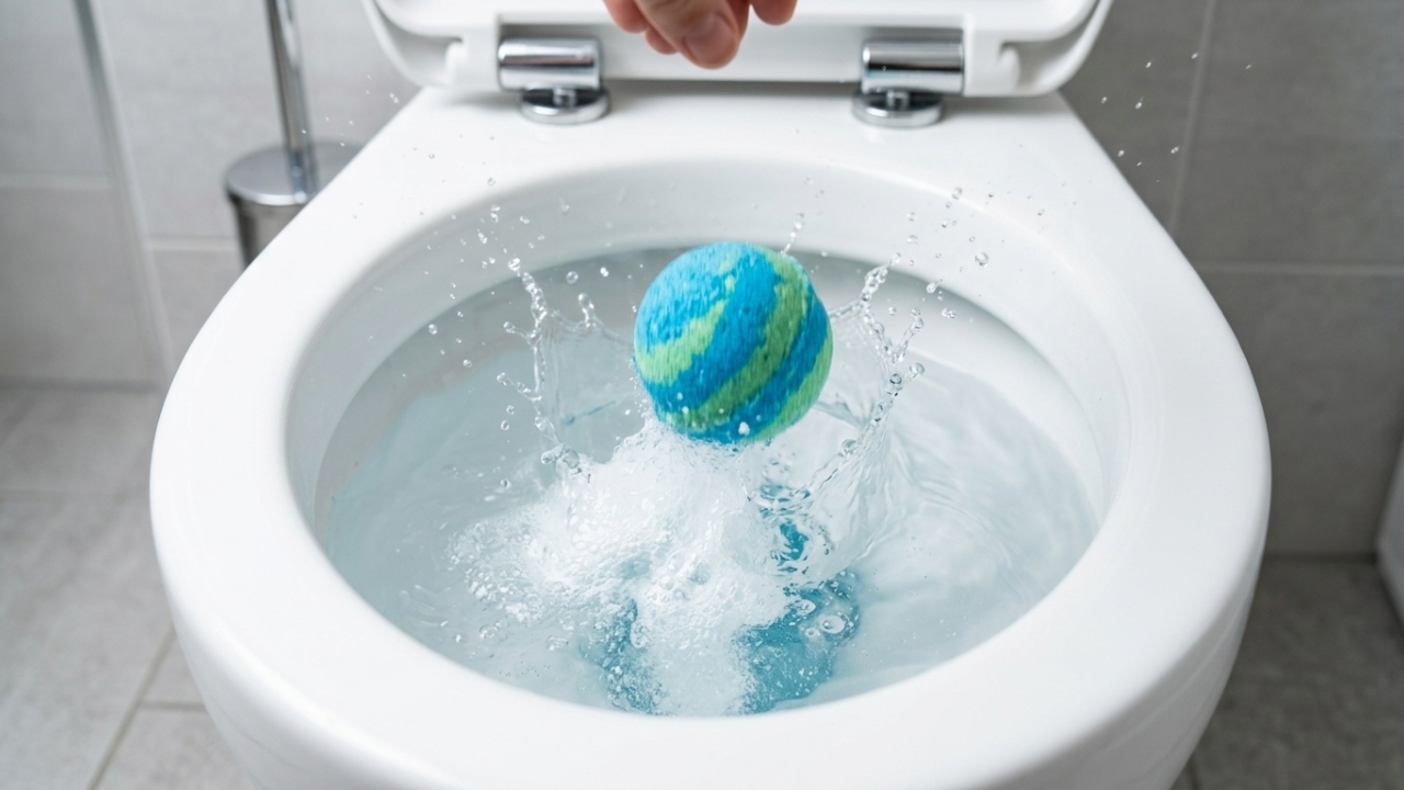 Essa especialista em limpeza usa bombas de limpeza caseiras para manter o vaso sanitário sempre limpo, praticamente sem precisar esfregar