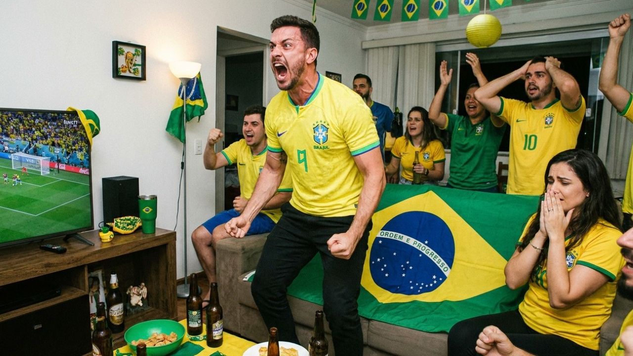 A psicologia afirma que quem grita muito durante a Copa não está apenas exagerando, mas liberando tensão acumulada