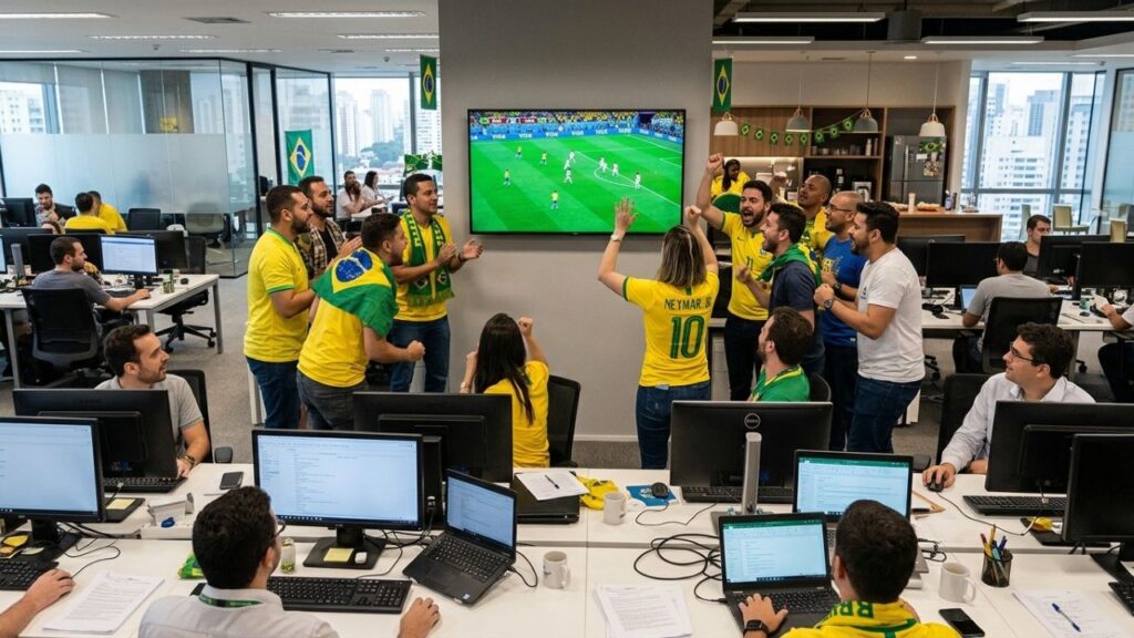 Trabalhador pode ser obrigado a trabalhar durante jogo do Brasil na Copa? Entenda o que diz a lei