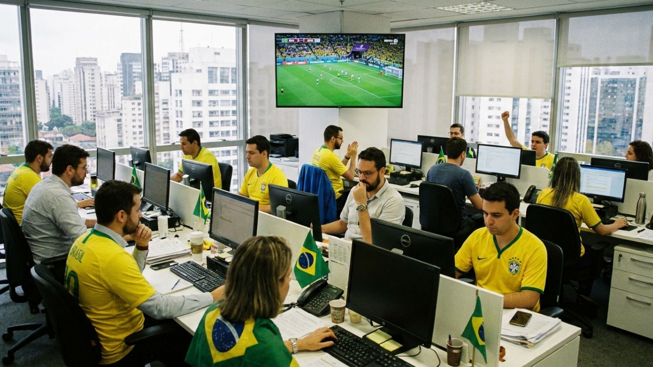 Trabalhador pode ser obrigado a trabalhar durante os jogos do Brasil na Copa do Mundo? Entenda o que diz a lei e quando a empresa pode exigir expediente normal