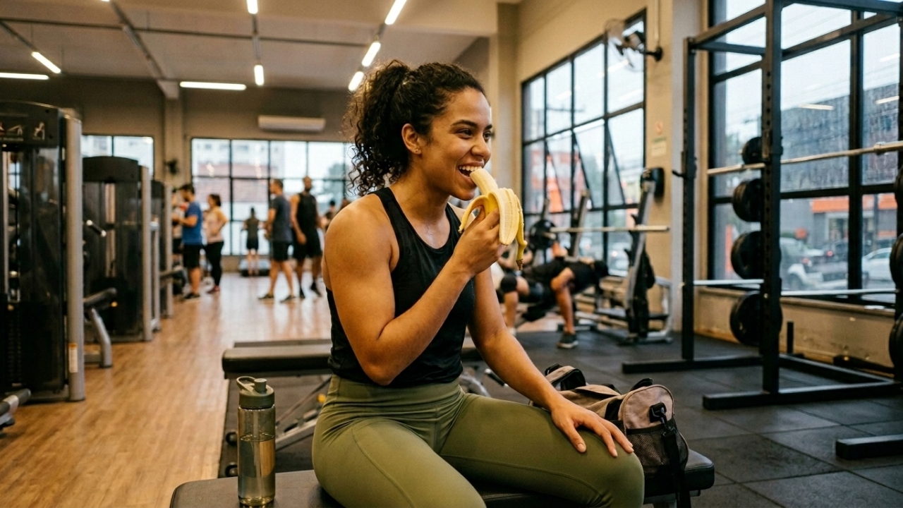 Comer banana antes do treino realmente ajuda na energia e no desempenho ou é apenas um hábito popular entre quem se exercita?