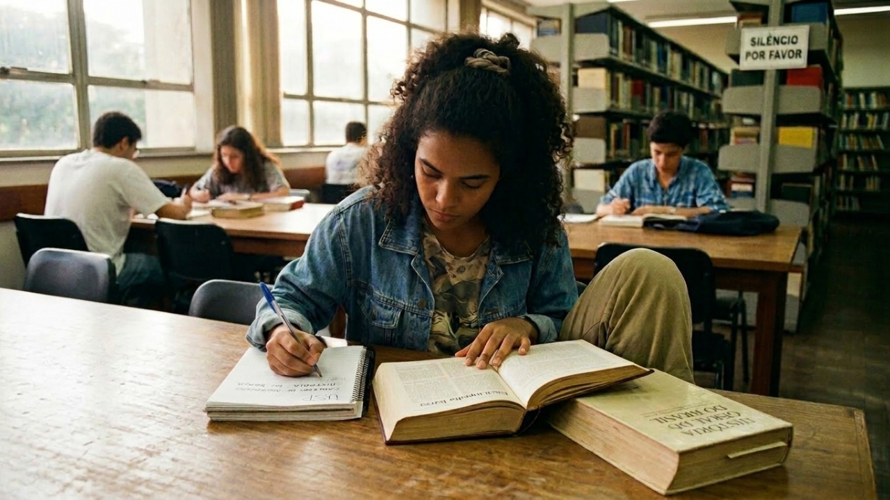 Como era aprender sem tecnologia e passar horas pesquisando em enciclopédias