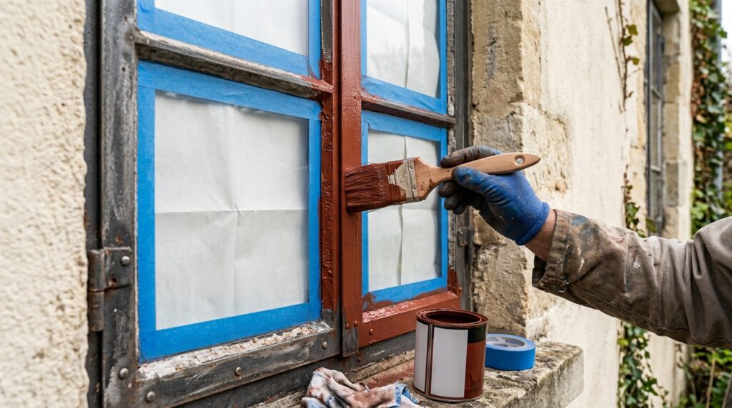 Como renovar uma janela de ferro descascada e deixar a fachada com aparência de casa bem conservada