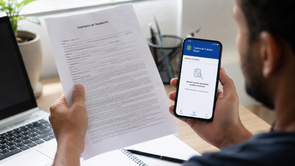 A carteira digital continua vazia após a contratação? O alerta simples que o trabalhador não deve ignorar