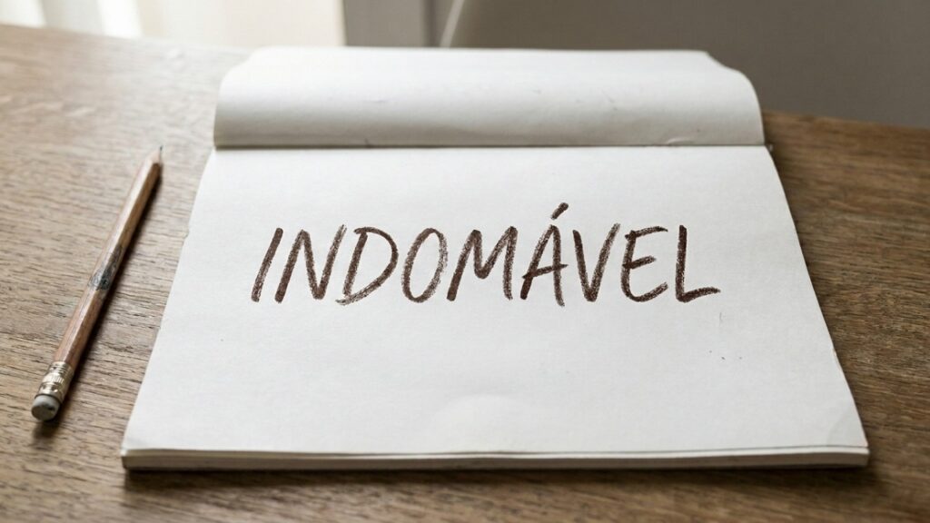 Palavra do dia: “Indomável.” A força de quem continua de pé mesmo depois das maiores quedas