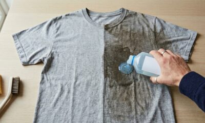 Como salvar roupa com mancha de óleo antiga que não saiu na lavagem