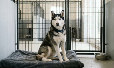 Husky passa 6 anos em abrigo por causa dos dentes e finalmente vai para casa