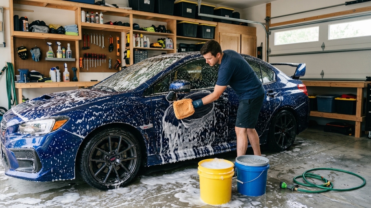 Como lavar o carro como um profissional, método dos dois baldes e secagem faz toda a diferença na conservação da pintura