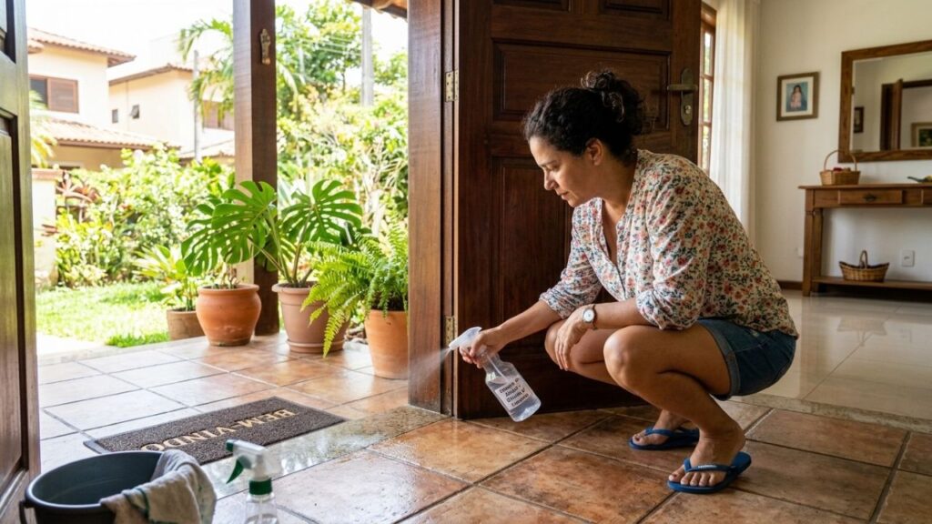 Borrife vinagre na entrada de casa: para que serve e por que muita gente recomenda