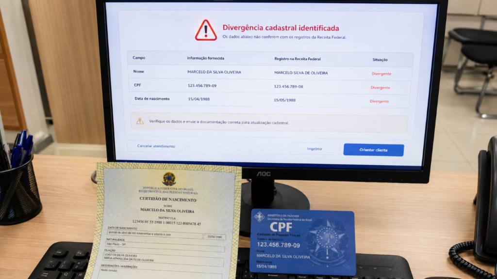 O erro bobo na certidão que pode virar dor de cabeça com CPF, passaporte e identidade