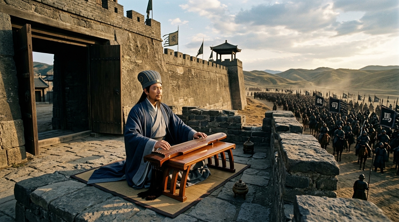 Sima Yi percebeu o Esquema da Cidade Vazia logo no início? Suas últimas palavras revelariam um plano mais profundo