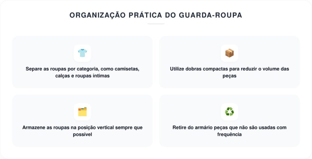Como arrumar suas roupas de uma forma que o espaço rende o dobro no armário