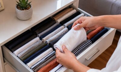 Como arrumar suas roupas de uma forma que o espaço rende o dobro no armário