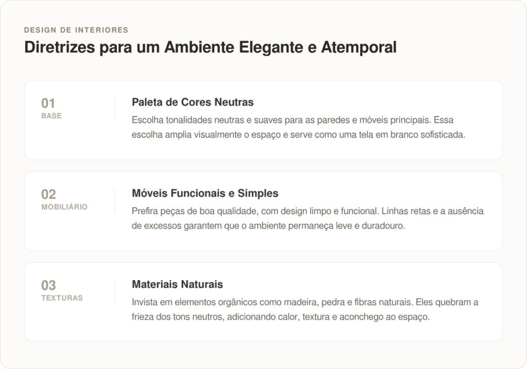 3 dicas que você deve sempre seguir para tornar a decoração da sua casa atemporal