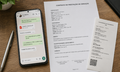 Contrato por WhatsApp pode parecer seguro, mas um detalhe deixa a prova fraca na disputa