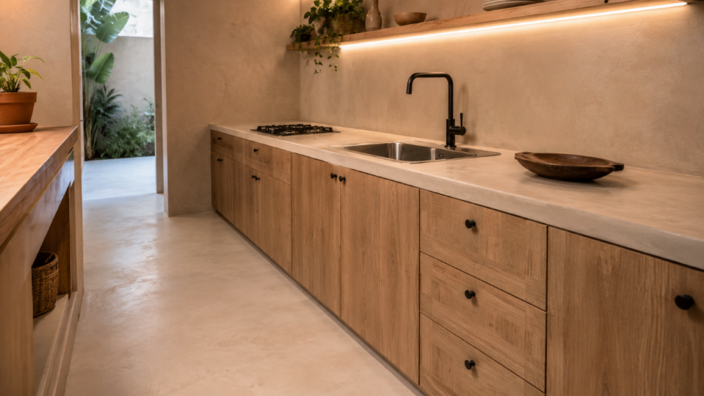 Nem madeira, nem porcelanato: o revestimento que promete transformar cozinhas em 2026