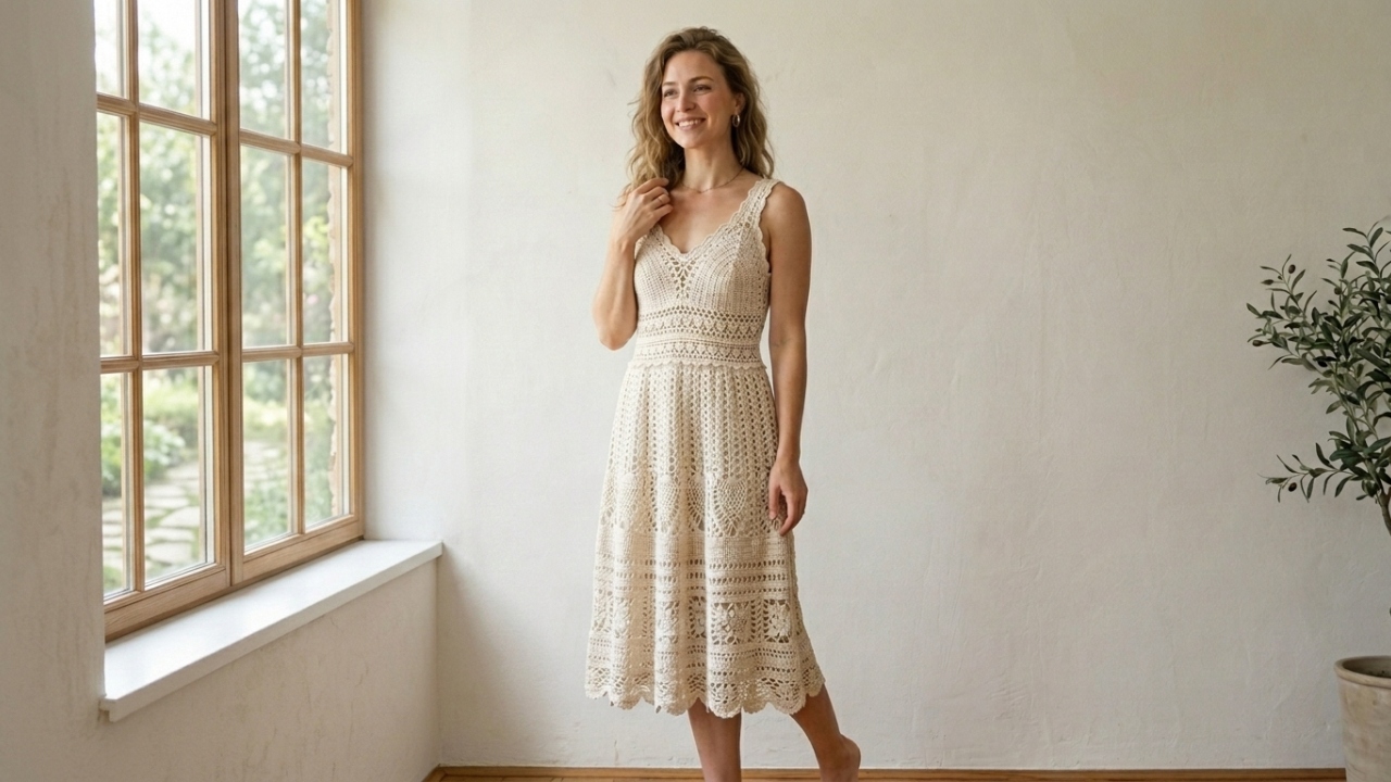 Como fazer vestido de crochê fácil, passo a passo perfeito para iniciantes