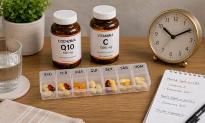 Da coenzima Q10 à vitamina C aqui está o momento certo para tomar cada suplemento
