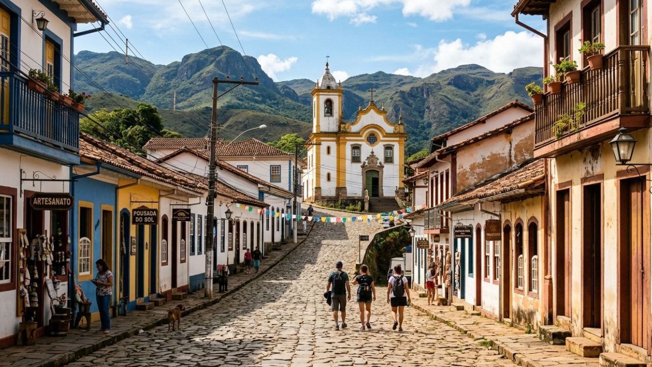 Nas montanhas de Minas, uma pequena vila de 1.500 habitantes conquista quem busca paz e simplicidade