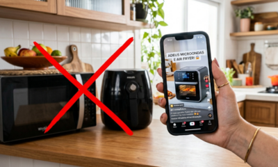 Adeus ao micro-ondas e airfryer: o novo eletrodoméstico que faz tudo sozinho 2 em 1 e está viralizando na internet