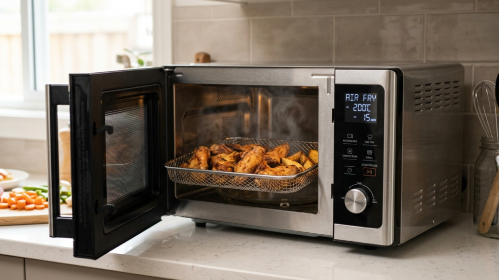 Adeus ao micro-ondas e airfryer: o novo eletrodoméstico que faz tudo sozinho 2 em 1 e está viralizando na internet