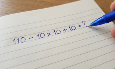 O desafio do 110 - 10 x 10 + 10 = __? Poucos conseguem encontrar a resposta em 20 segundos