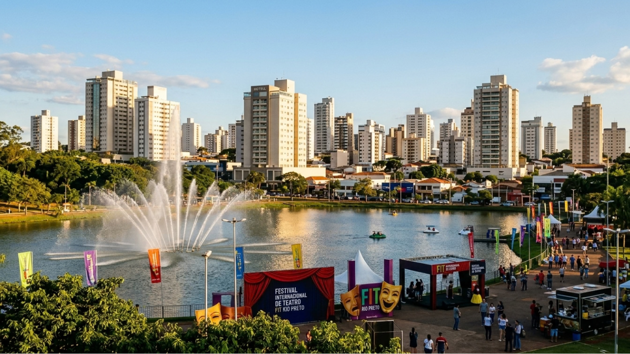Com a 2ª maior fonte luminosa do Brasil, esta cidade do interior também abriga um dos maiores festivais de teatro do país