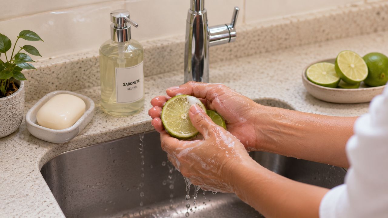 Diga adeus ao cheiro de água sanitária nas mãos usando ingredientes simples
