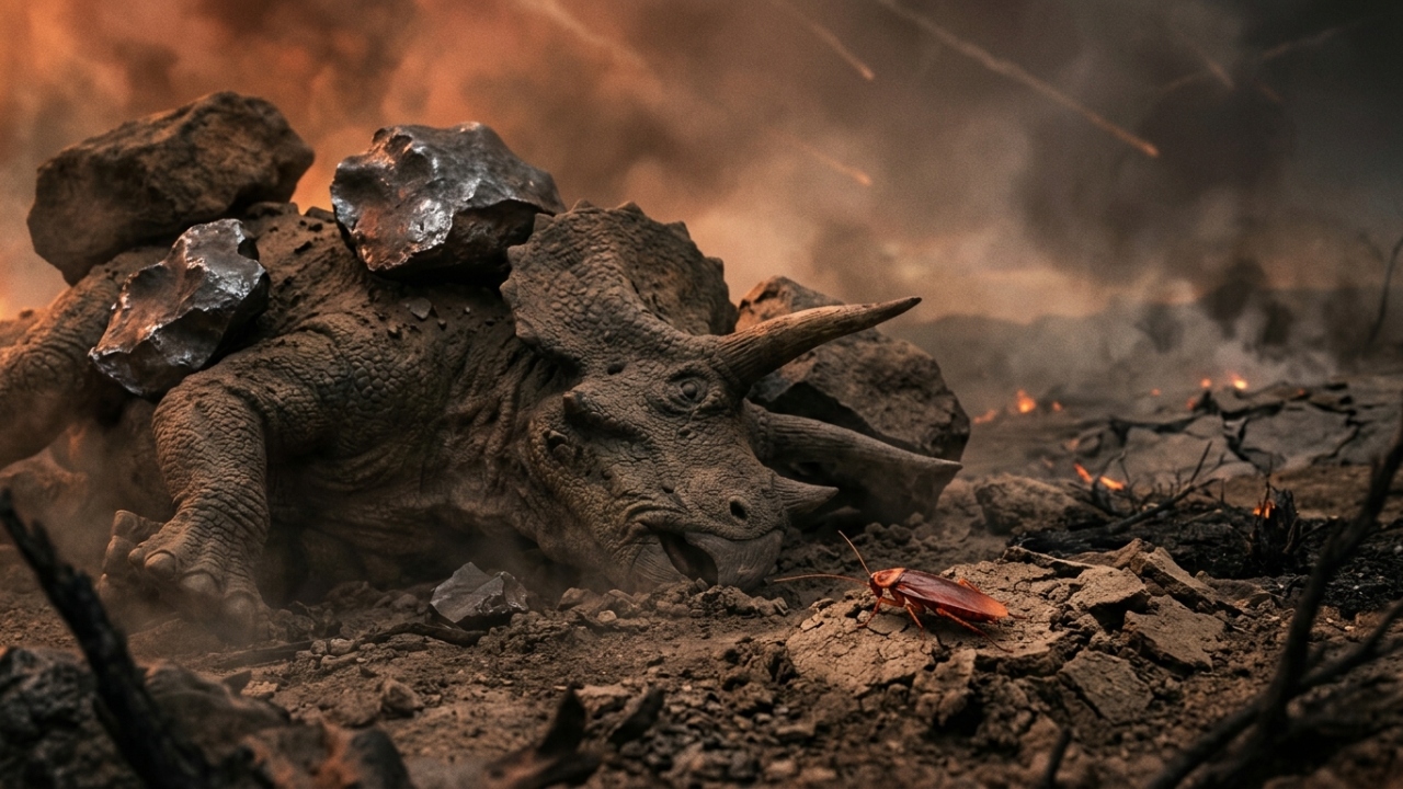 Como as baratas sobreviveram ao fim dos dinossauros mesmo após impacto de asteroide de 10 km há 66 milhões de anos