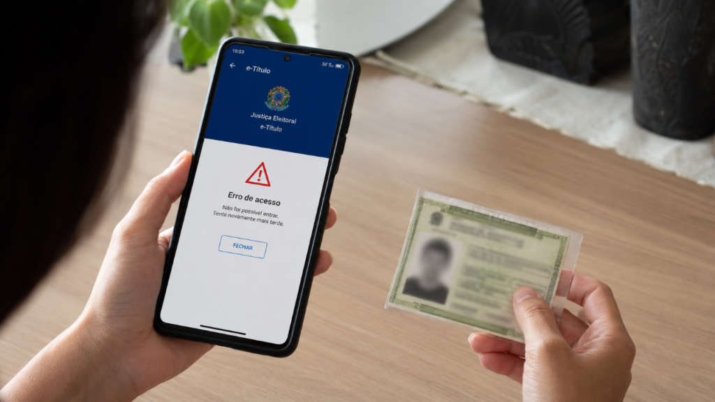 e-Título no celular pode falhar na hora H: o erro simples que deixa eleitor sem saída