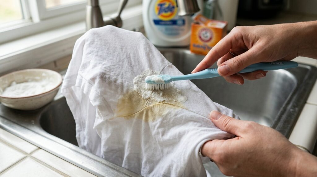 Como tirar manchas amarelas de suor em uma camiseta branca com uma receita caseira e barata que faz maravilhas