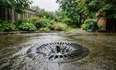 Como fazer um ralo externo escoar melhor e evitar água parada no quintal depois da chuva forte