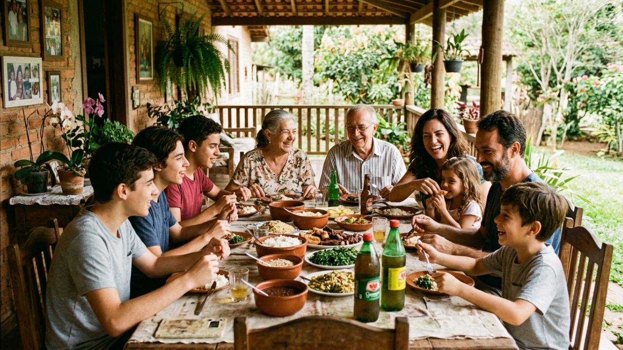 Como era a vida antes de tudo ser corrido e o almoço sem pressa marcava a infância