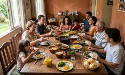 Reuniões em família que hoje são raras e faziam os domingos parecerem mais especiais