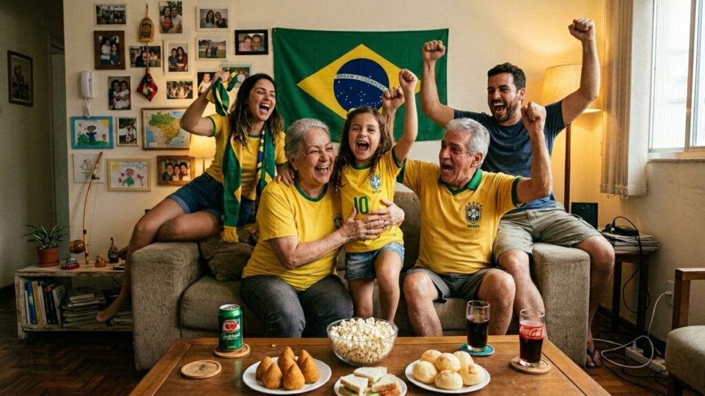 A psicologia afirma que quem assiste à Copa com os filhos tenta recriar emoções que viveu quando era criança