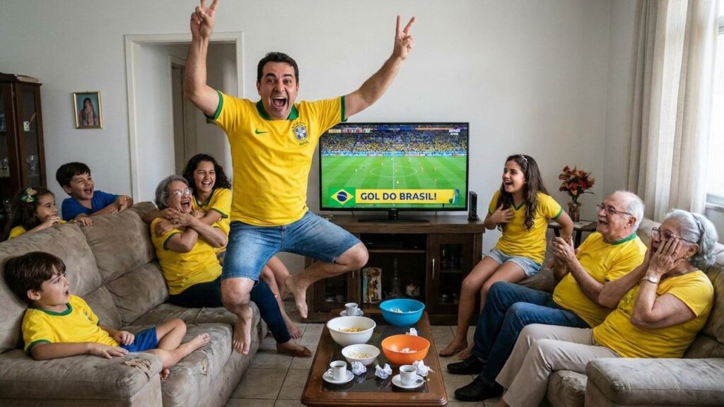 A psicologia afirma que quem grita muito durante a Copa não está apenas exagerando, mas liberando tensão acumulada