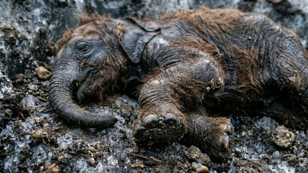 Filhote de mamute congelado há 30 mil anos surge no Canadá em estado raro de preservação