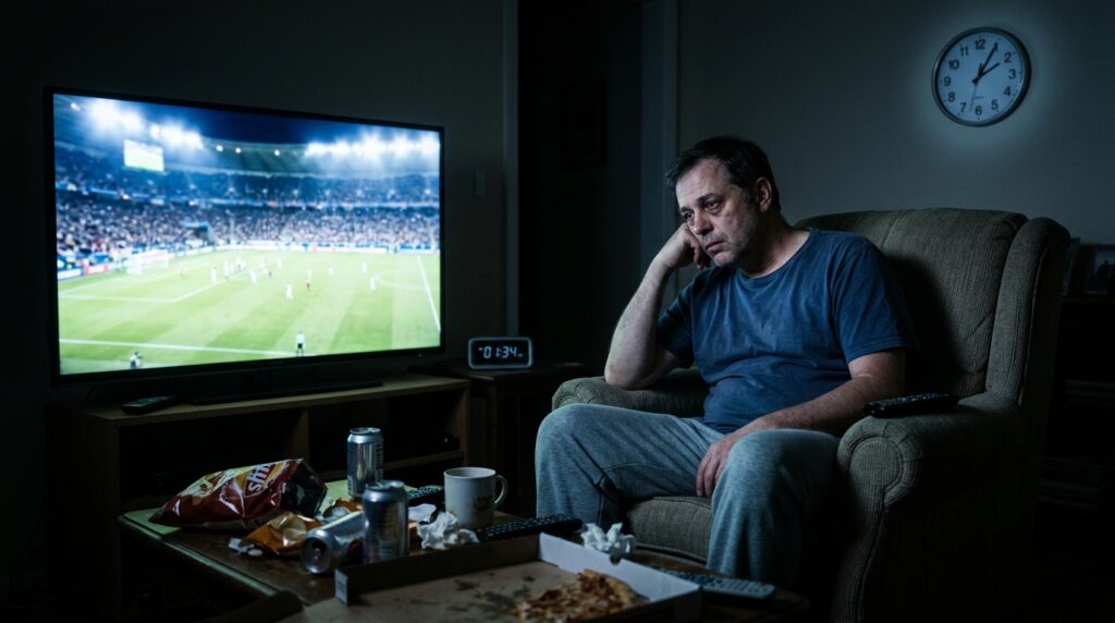 180 horas em frente à televisão: o perigo silencioso da Copa do Mundo de 2026 para a saúde