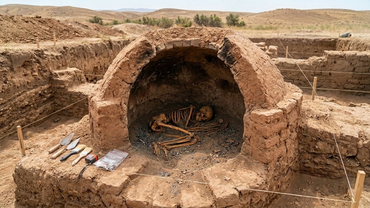 Corpo de jovem de 5.000 anos encontrado em forno de barro intriga arqueólogos e levanta suspeita de sacrifício