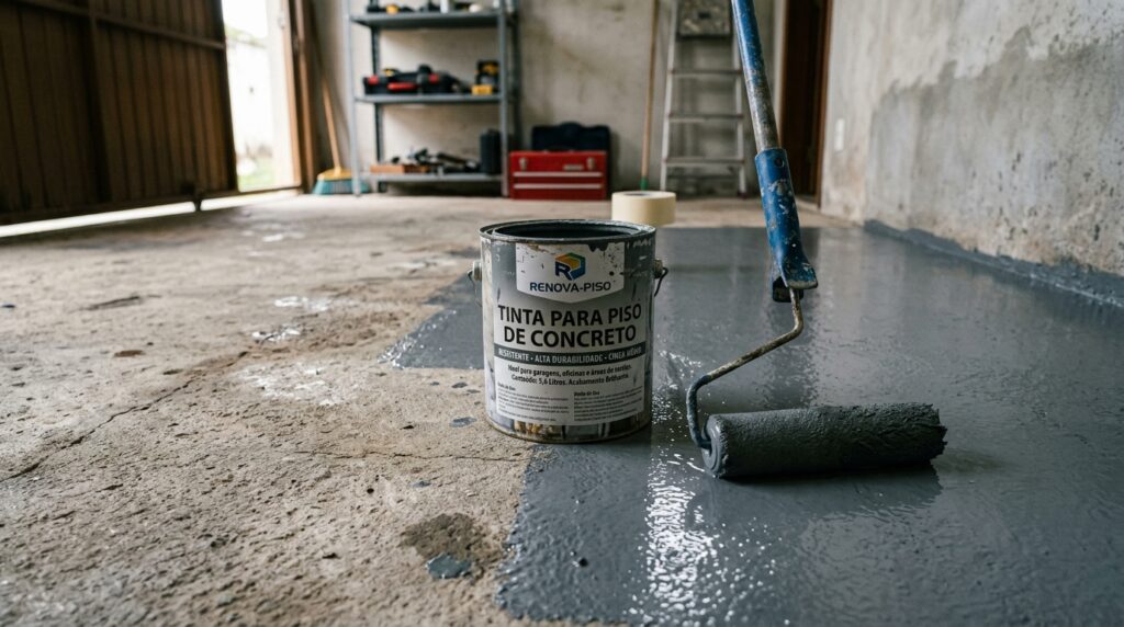 Como pintar um piso de concreto e renovar uma garagem, quintal ou varanda sem estragar o revestimento