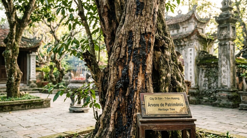 Duas árvores centenárias com mais de 200 anos e uma madeira rara: oferecidas por 100 bilhões, mas ainda não vendidas, e toda a aldeia se reveza para protegê-las
