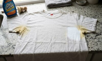 Como tirar manchas amarelas de suor em uma camiseta branca com uma receita caseira e barata que faz maravilhas