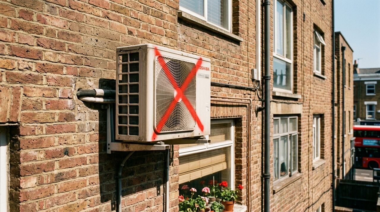 Pessoas são obrigadas a desmontar o ar-condicionado em um calor de 40 graus para não afetar o "meio ambiente". As autoridades as aconselham a abrir as janelas