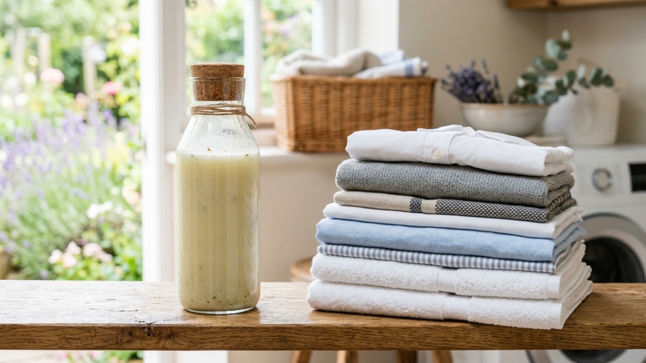 Receita simples de lava roupas líquido caseiro que limpa e perfuma como o de mercado