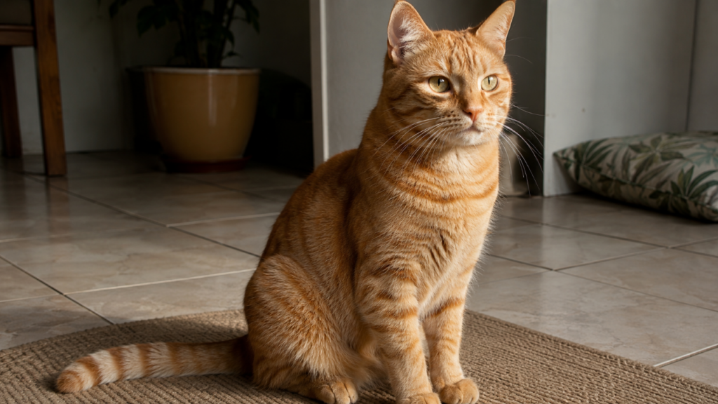 Gatos laranja quase sempre são rajados, e esse detalhe do pelo revela mais do que parece