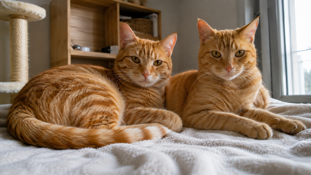 Gatos laranja quase sempre são rajados, e esse detalhe do pelo revela mais do que parece