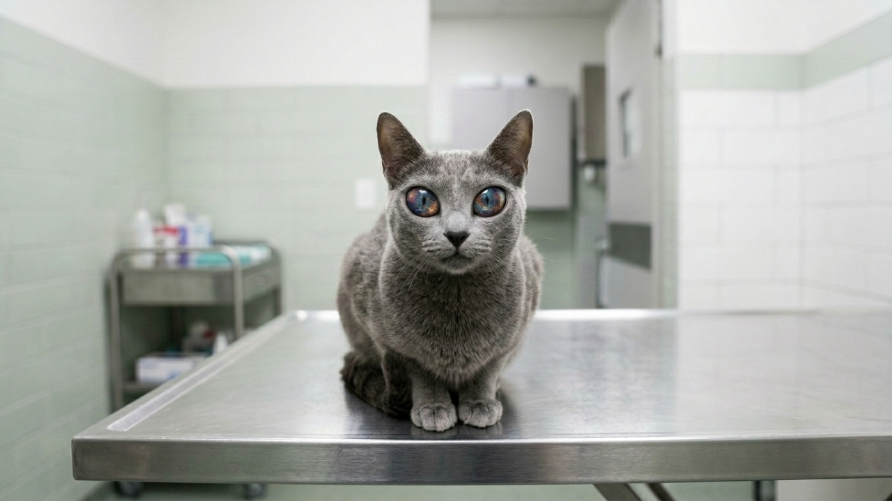 Gato com olhos 'alienígenas' surpreende equipe de abrigo como nunca antes