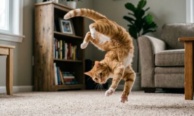Gatos realmente sempre caem em pé? A ciência explica o reflexo que parece desafiar a gravidade