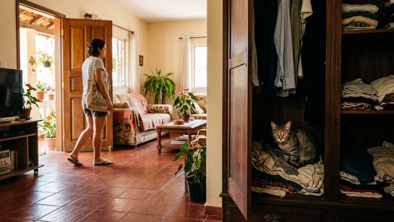 Nem birra, nem antipatia: por que alguns gatos se escondem quando pessoas entram em casa
