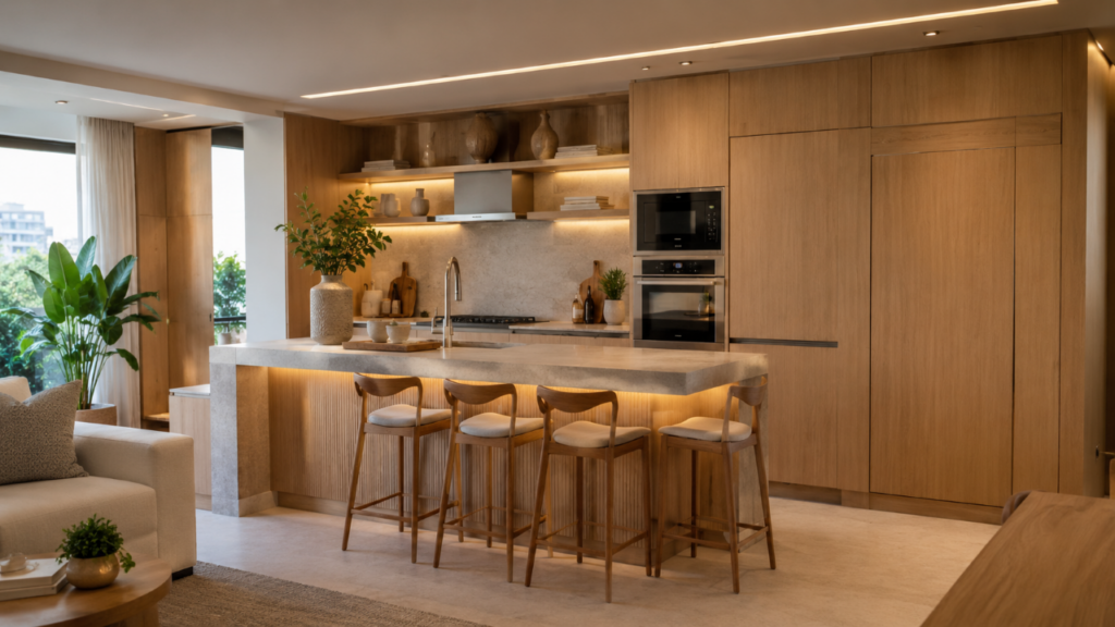Adeus geladeira à mostra: a tendência que está deixando cozinhas modernas muito mais elegantes